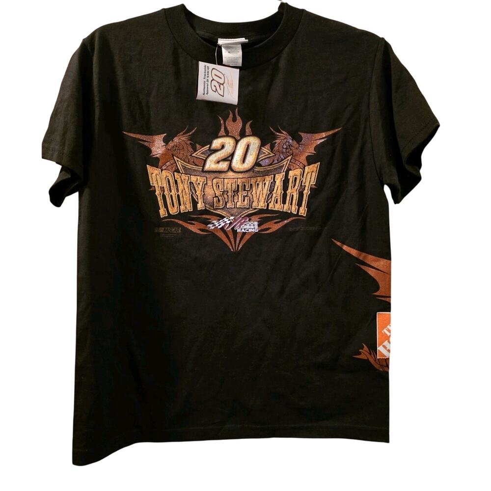 Vtg 2004 Chase Authentics Tony Stewart Youth M 10-12 T-Shirt #20 Nascar NWT